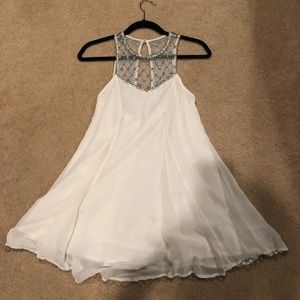 White sparkly dress
